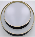 LAMPARA DE TECHO 45W 3CCT DORADO Y NEGRO