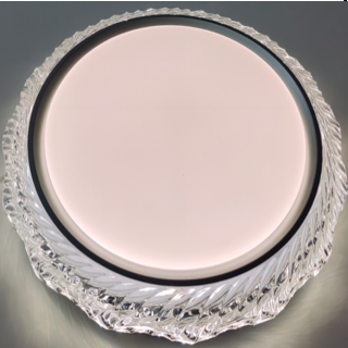 LAMPARA DE TECHO 28W 3CCT PLATEADO Y BLANCO
