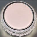 LAMPARA DE TECHO 28W 3CCT PLATEADO Y BLANCO